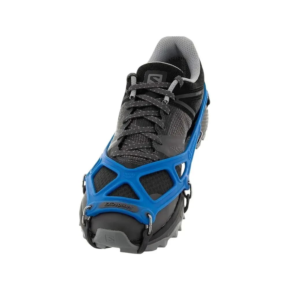 Kahtoola EXOspikes Traction Cleats Ice Snow Shoe Grips Blue Gray Size M Men 8-10